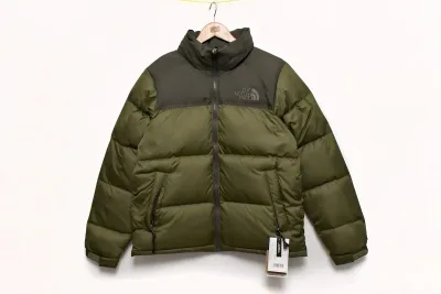 The North Face Grass Green Long-sleeved down jacket 01
