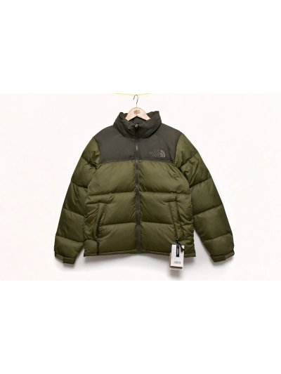 The North Face Grass Green Long-sleeved down jacket 01
