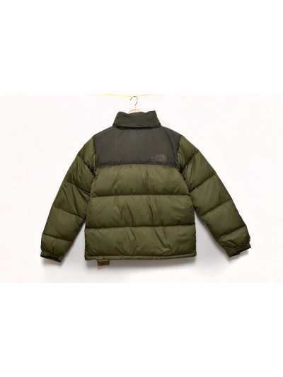 The North Face Grass Green Long-sleeved down jacket 02