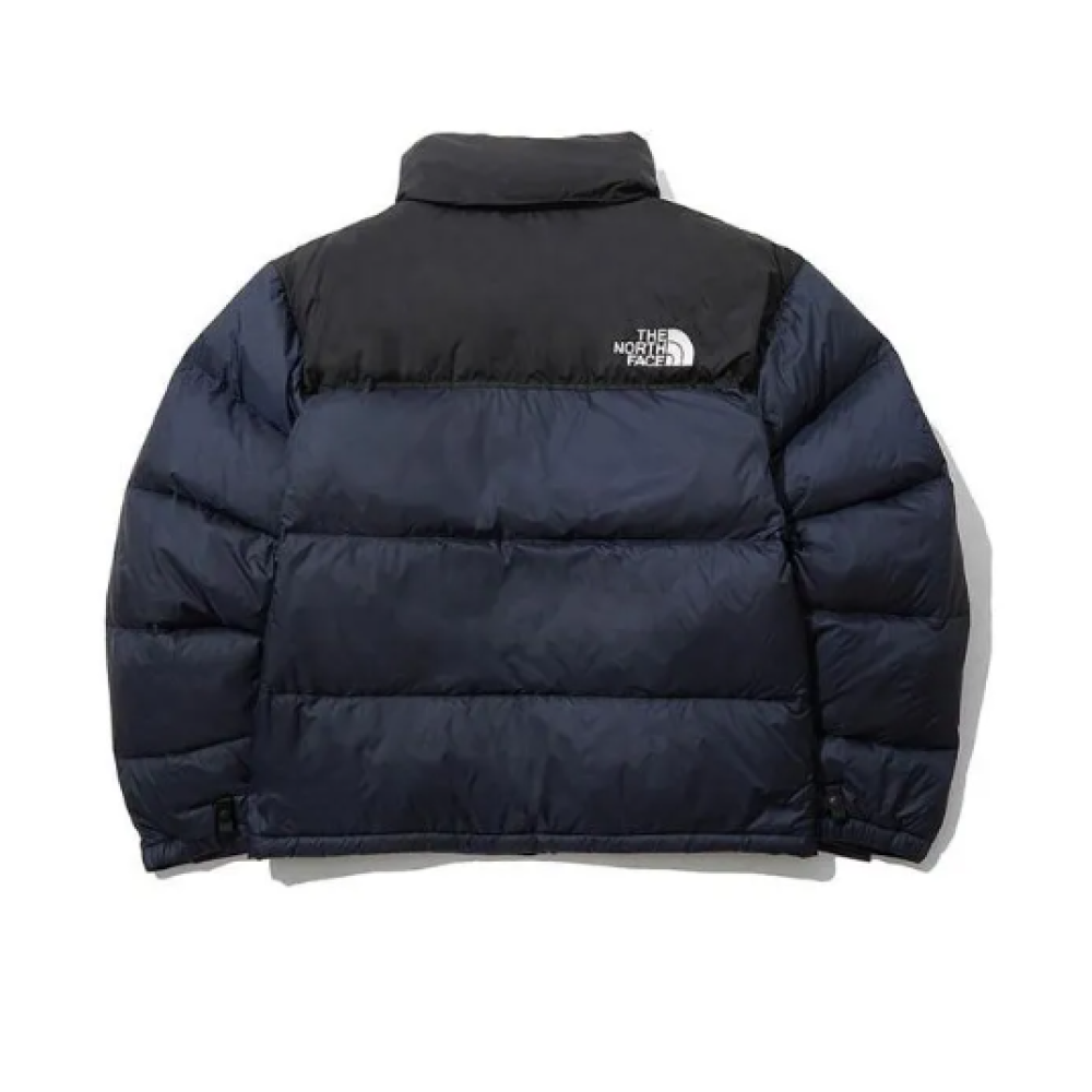 TheNorthFace Splicing White And Navy Long-sleeved down jacket