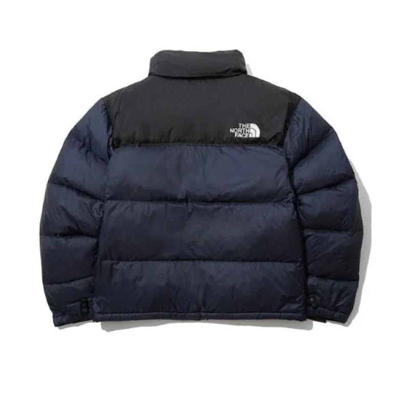 TheNorthFace Splicing White And Navy Long-sleeved down jacket