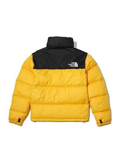 The North Face Splicing White And Red Yellow Long-sleeved down jacket 02
