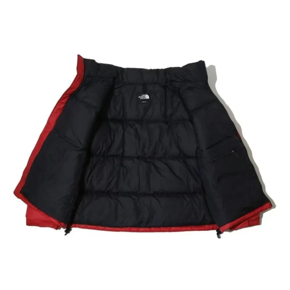 TheNorthFace Splicing White And Orange Long-sleeved down jacket