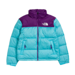 TheNorthFace Splicing White And Violet Long-sleeved down jacket