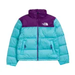 TheNorthFace Splicing White And Violet Long-sleeved down jacket