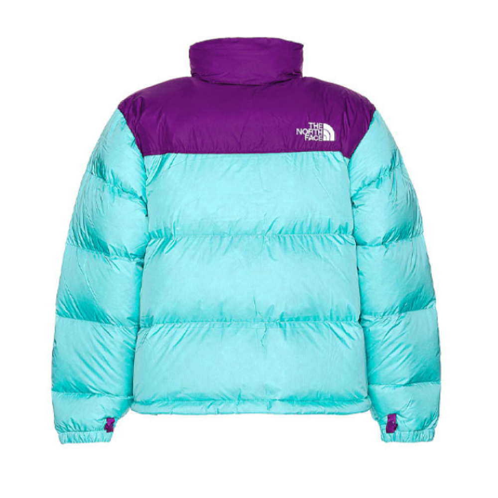 TheNorthFace Splicing White And Violet Long-sleeved down jacket