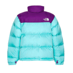 TheNorthFace Splicing White And Violet Long-sleeved down jacket