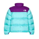 TheNorthFace Splicing White And Violet Long-sleeved down jacket