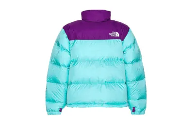 The North Face Splicing White And Violet Long-sleeved down jacket 02