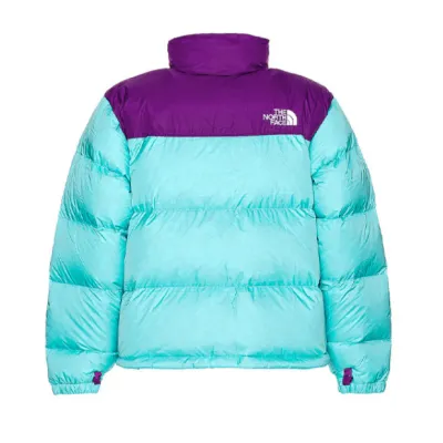 The North Face Splicing White And Violet Long-sleeved down jacket 02