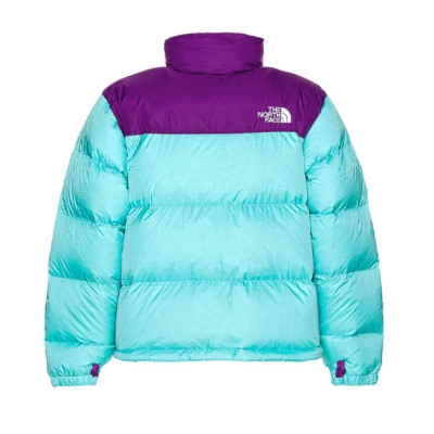 TheNorthFace Splicing White And Violet Long-sleeved down jacket 02