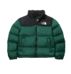 TheNorthFace Splicing White And Green Long-sleeved down jacket