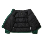 TheNorthFace Splicing White And Green Long-sleeved down jacket