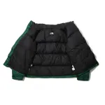 TheNorthFace Splicing White And Green Long-sleeved down jacket