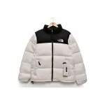 TheNorthFace Splicing White And Black Long-sleeved down jacket