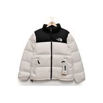 TheNorthFace Splicing White And Black Long-sleeved down jacket 01