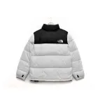 TheNorthFace Splicing White And Black Long-sleeved down jacket
