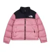 TheNorthFace Splicing White And Lotus Root Starch Long-sleeved down jacket