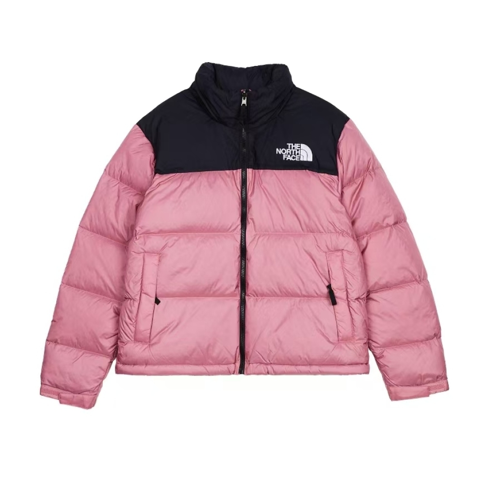 TheNorthFace Splicing White And Lotus Root Starch Long-sleeved down jacket