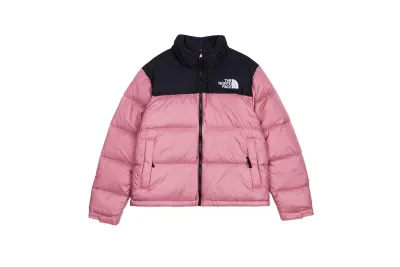 The North Face Splicing White And Lotus Root Starch Long-sleeved down jacket 01