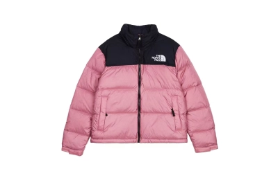 The North Face Splicing White And Lotus Root Starch Long-sleeved down jacket 01