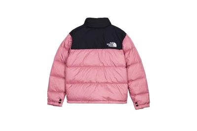 The North Face Splicing White And Lotus Root Starch Long-sleeved down jacket 02