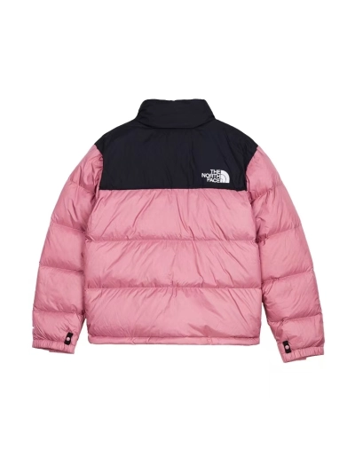 The North Face Splicing White And Lotus Root Starch Long-sleeved down jacket 02