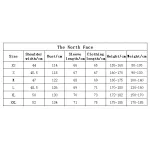 The North Face Splicing White And Lotus Root Starch Long-sleeved down jacket