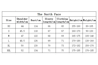 The North Face Splicing White And Red Apple Green Long-sleeved down jacket 02