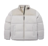 TheNorthFace Splicing White And Double Pinyin White Long-sleeved down jacket