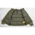 TheNorthFace Splicing White And Double Green Long-sleeved down jacket