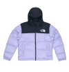 TheNorthFace Splicing White And Lavender Color Long-sleeved down jacket