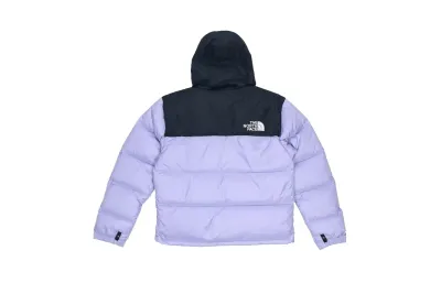 The North Face Splicing White And Lavender Color Long-sleeved down jacket 02
