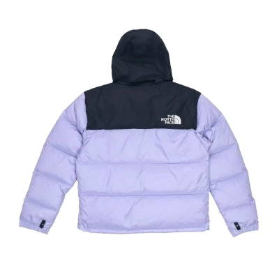 TheNorthFace Splicing White And Lavender Color Long-sleeved down jacket 02