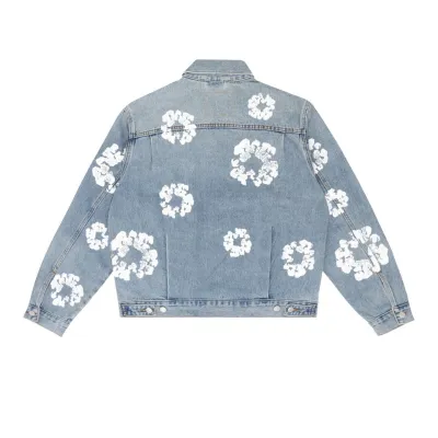  Denim Tears Type - 2 All Over Wreath Light Wash Jacket 02