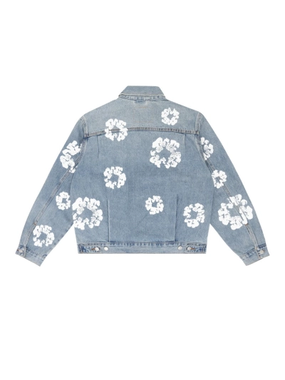  Denim Tears Type - 2 All Over Wreath Light Wash Jacket 02