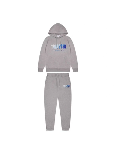 Trapstar Chenille Decoded Hoodie Tracksuit -Grey 01