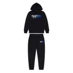 Trapstar Chenille Decoded Hoodie Tracksuit -Black