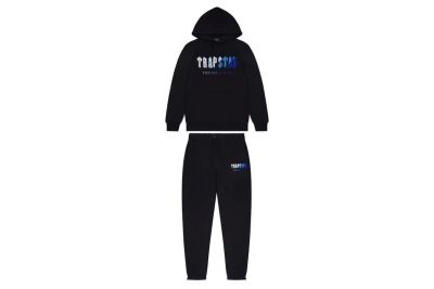 Trapstar Chenille Decoded Hoodie Tracksuit -Black 01