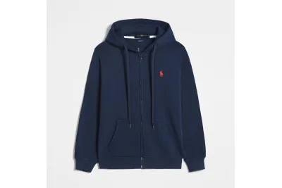 Polo Ralph Lauren Hoodie - Navy & red logo 01