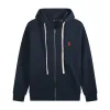 Polo Ralph Lauren Hoodie - Navy with white lace & red logo