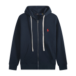 Polo Ralph Lauren Hoodie - Navy with white lace & red logo