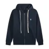 Polo Ralph Lauren Hoodie - Navy with white lace & white logo