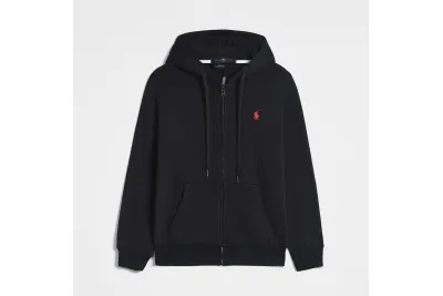 Polo Ralph Lauren Hoodie - Black & red logo 01