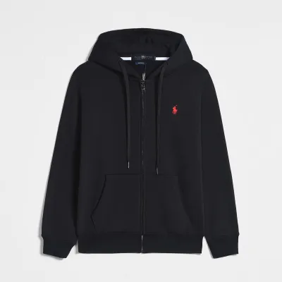Polo Ralph Lauren Hoodie - Black & red logo 01