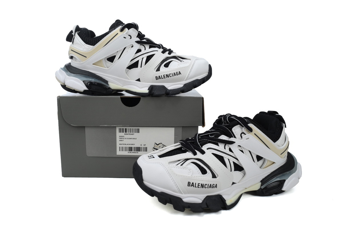 PKGoden Balenciaga 3rd Track Sneaker White Black