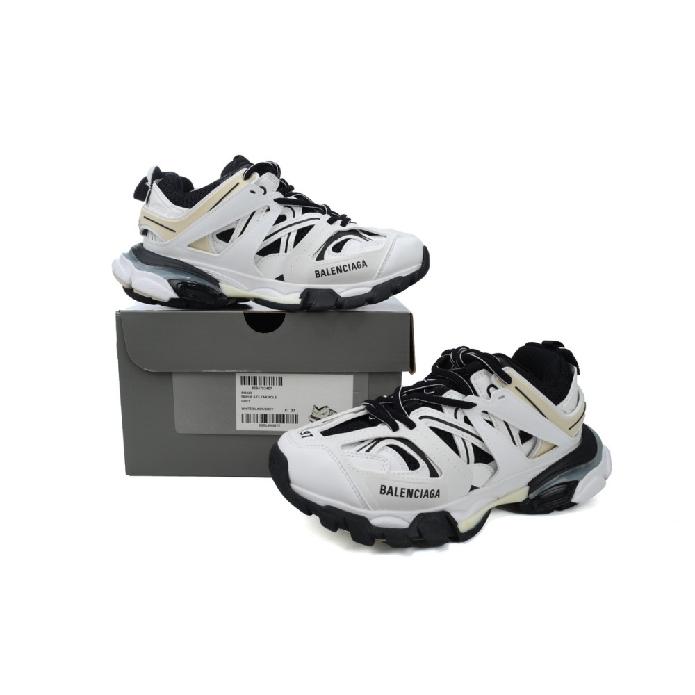 PK Balenciaga 3rd Track Sneaker White Black