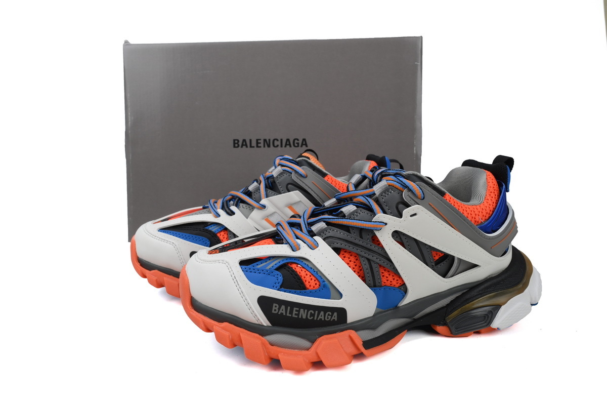 PKGoden Balenciaga 3rd Track Sneaker White Blue Orange