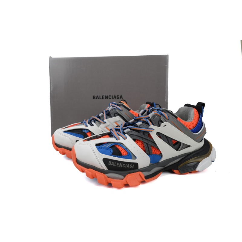 PK Balenciaga 3rd Track Sneaker White Blue Orange