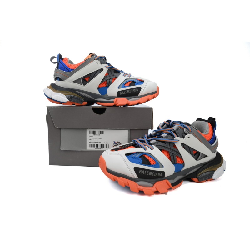 PK Balenciaga 3rd Track Sneaker White Blue Orange